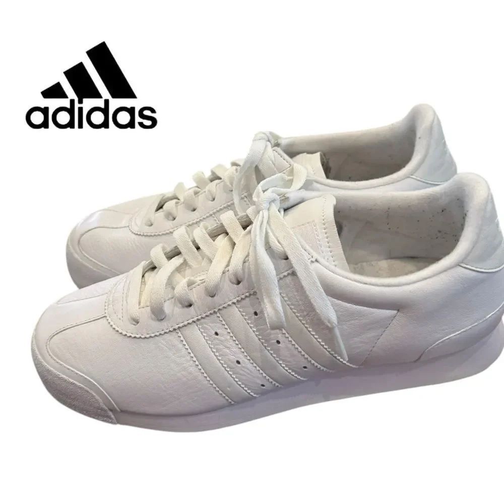 Adidas Samoa ML Women’s White Leather Sneakers with Box 10